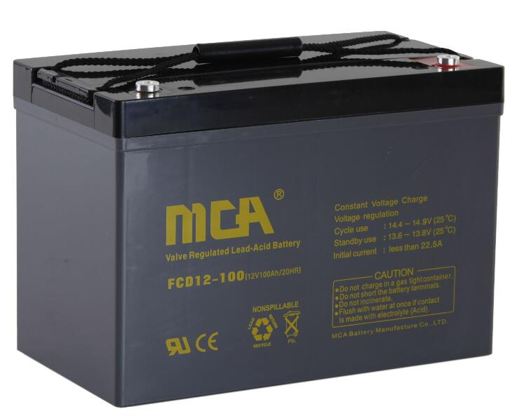 Deep Cycle VRLA AGM Solar Power Storage Battery 12V 100ah