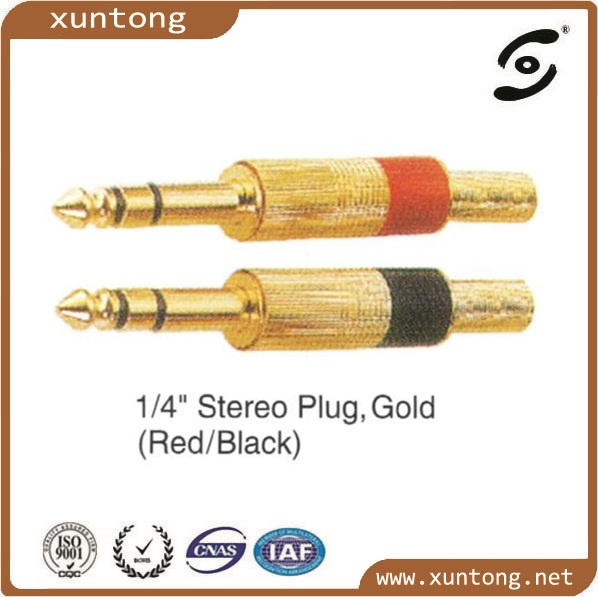 Ca Connector RCA Jack to 6.35mm Mono Plug