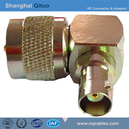 RF Connector Adaptor Right Angle UHF (SL16) Male Plug to BNC Female Jack