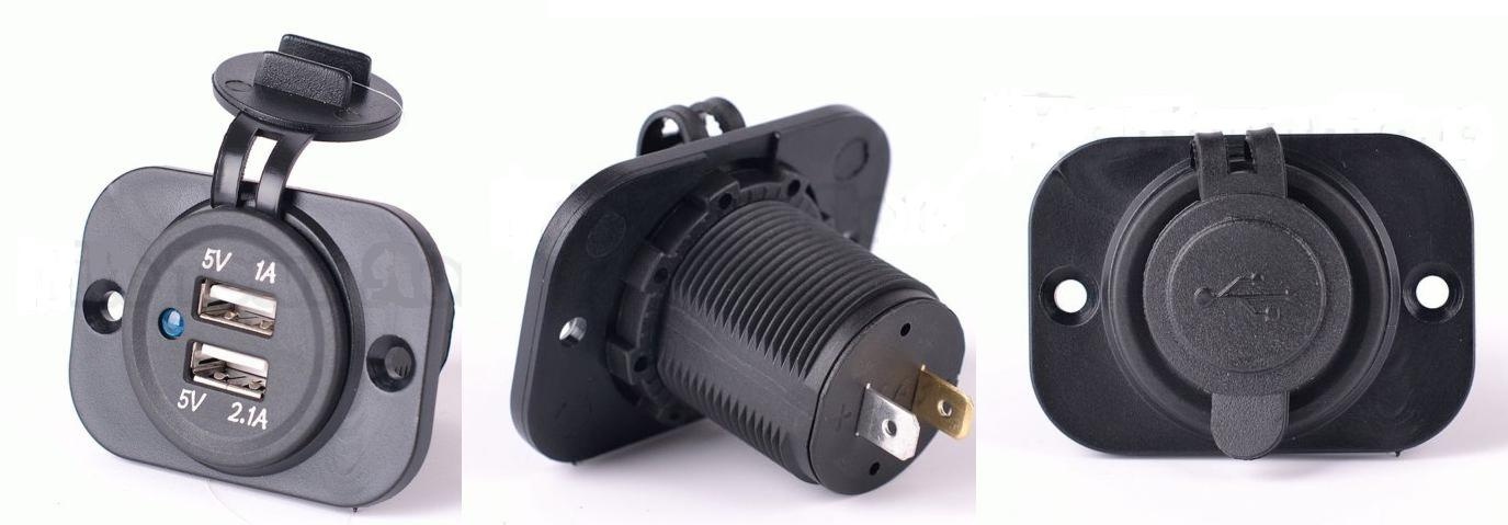 12V Dual USB Charger Power Adapter Outlet Car Cigarette Lighter Socket Splitter