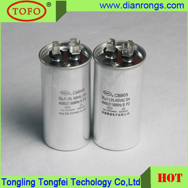 Good Quality 450V Cbb65 35UF Motor Starting Capacitor