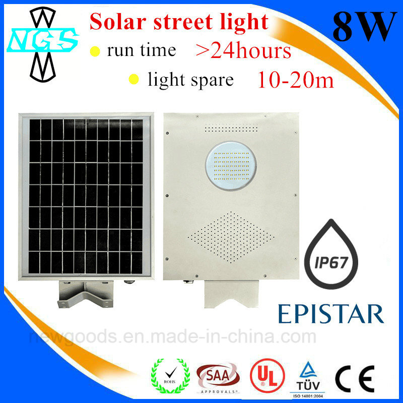 Good Service 12W All in Solar LED Integrated Solar Light