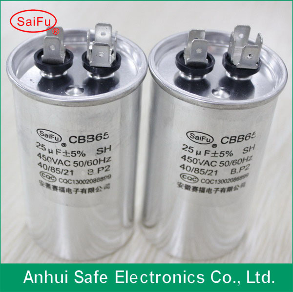 Cbb65 AC Metalized Polypropylene Film Capacitor