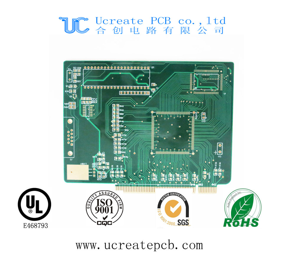 The Professional 2 Layer PCB Circuit with Gold Finger