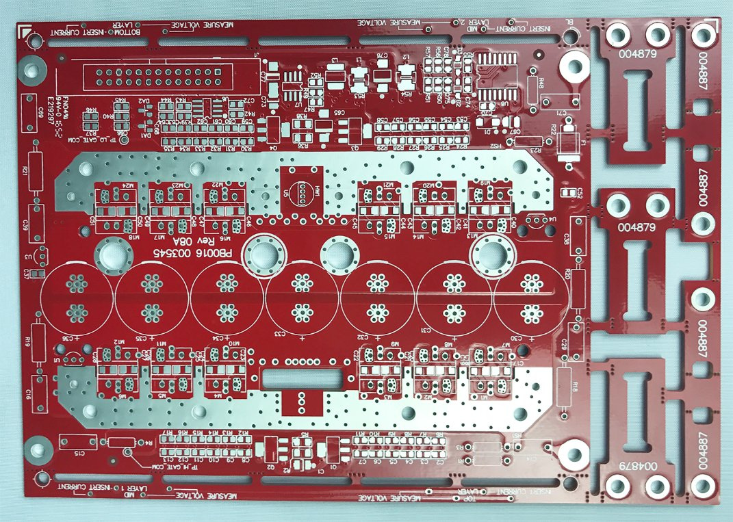 Double Layer PCB-Board with Immersion Gold Red Soldermask