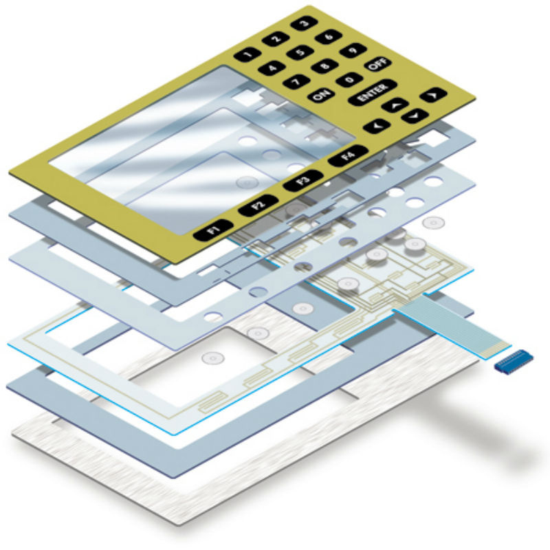 OEM Tactile LED Keyboard Membrane Switch