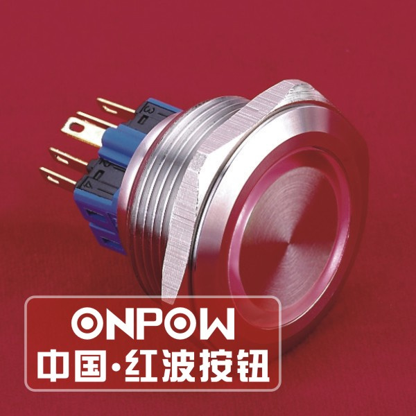Onpow 30mm Ring Illuminated Pushbutton Switch (GQ30-11E/R/12V/S, CE, RoHS, REECH)