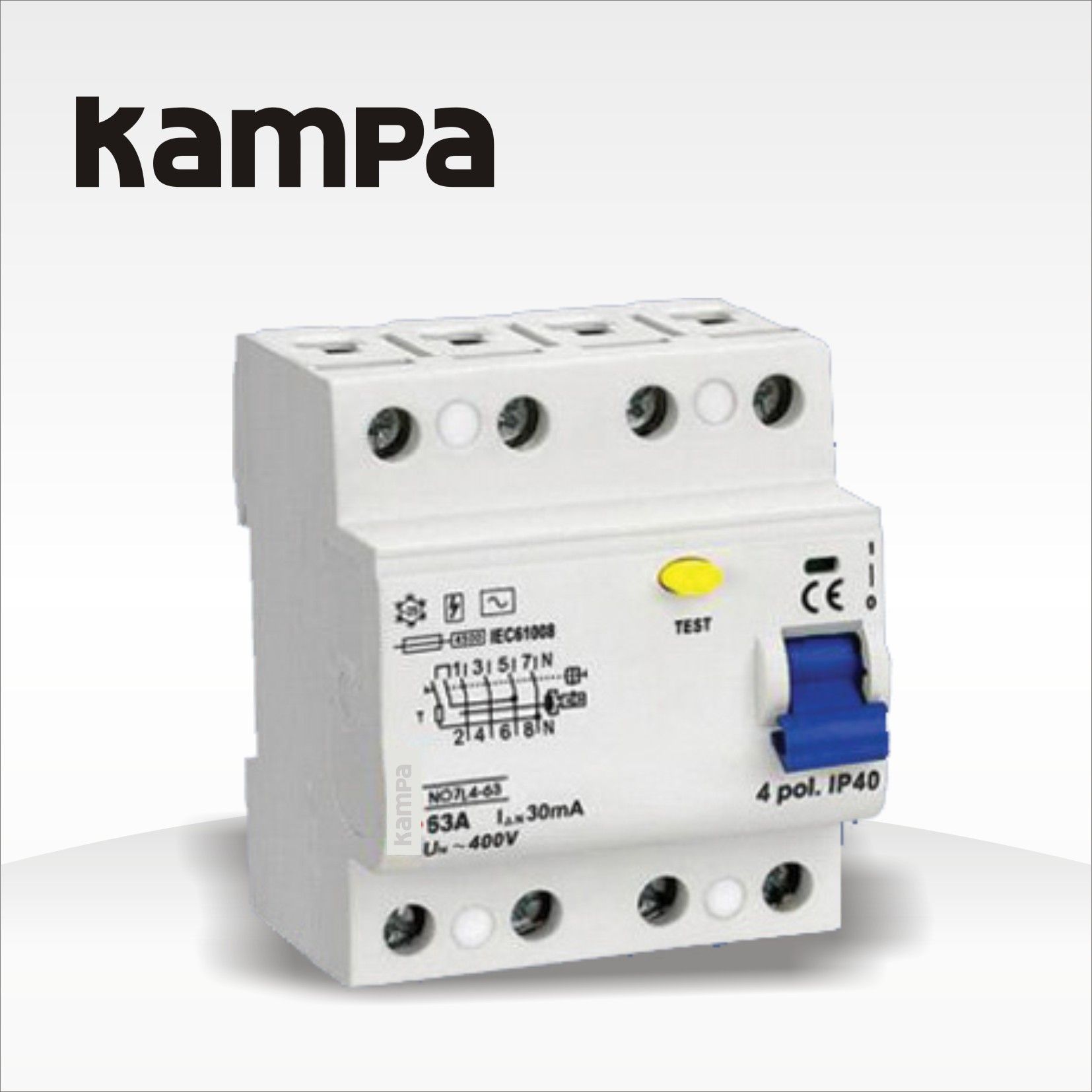 ELCB 6ka 40A Residual Current Circuit Breaker (RCCB)