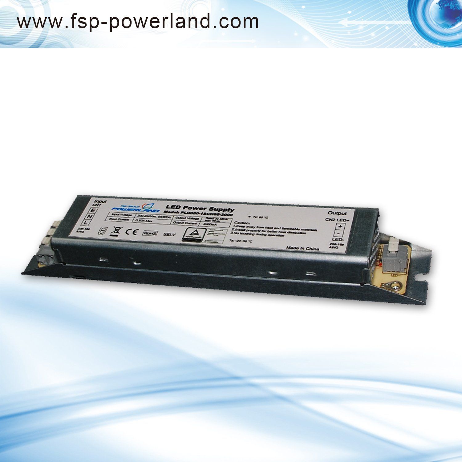 76W 2.0A Indoor Constant Current EU LED Power Supply