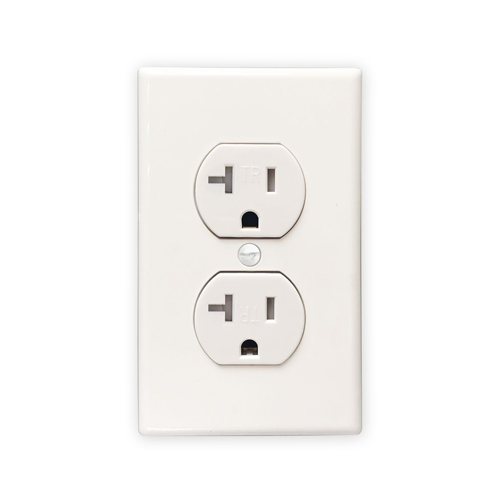 20A 125V UL Approved 2 Pole 3 Wire Duplex Tamper Resistant Electrical Receptacle