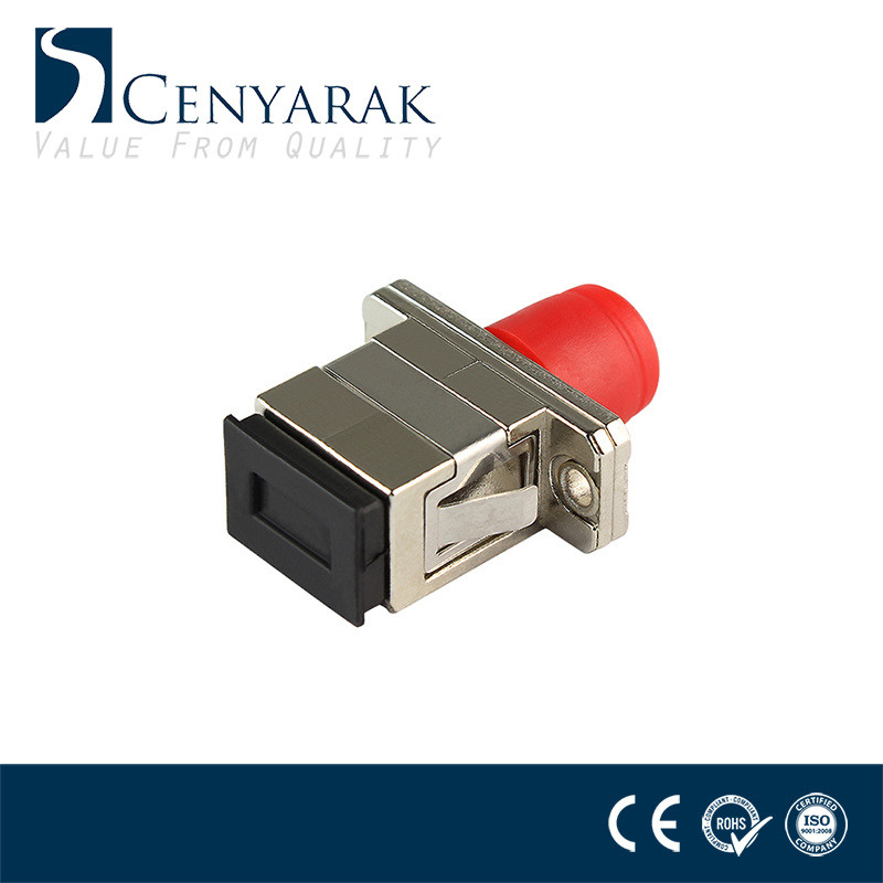 FC to Sc Metal Hybrid Fiber Optic Adapter Coupler