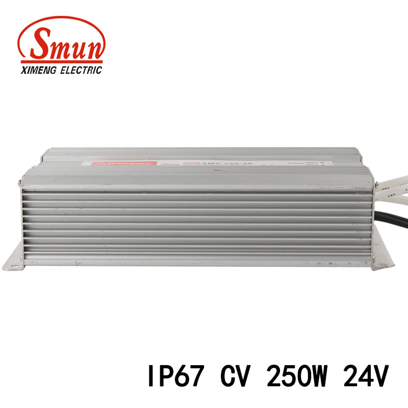 250W 24VDC 10.4A LED Driver Waterproof IP67 Switch Power Supply