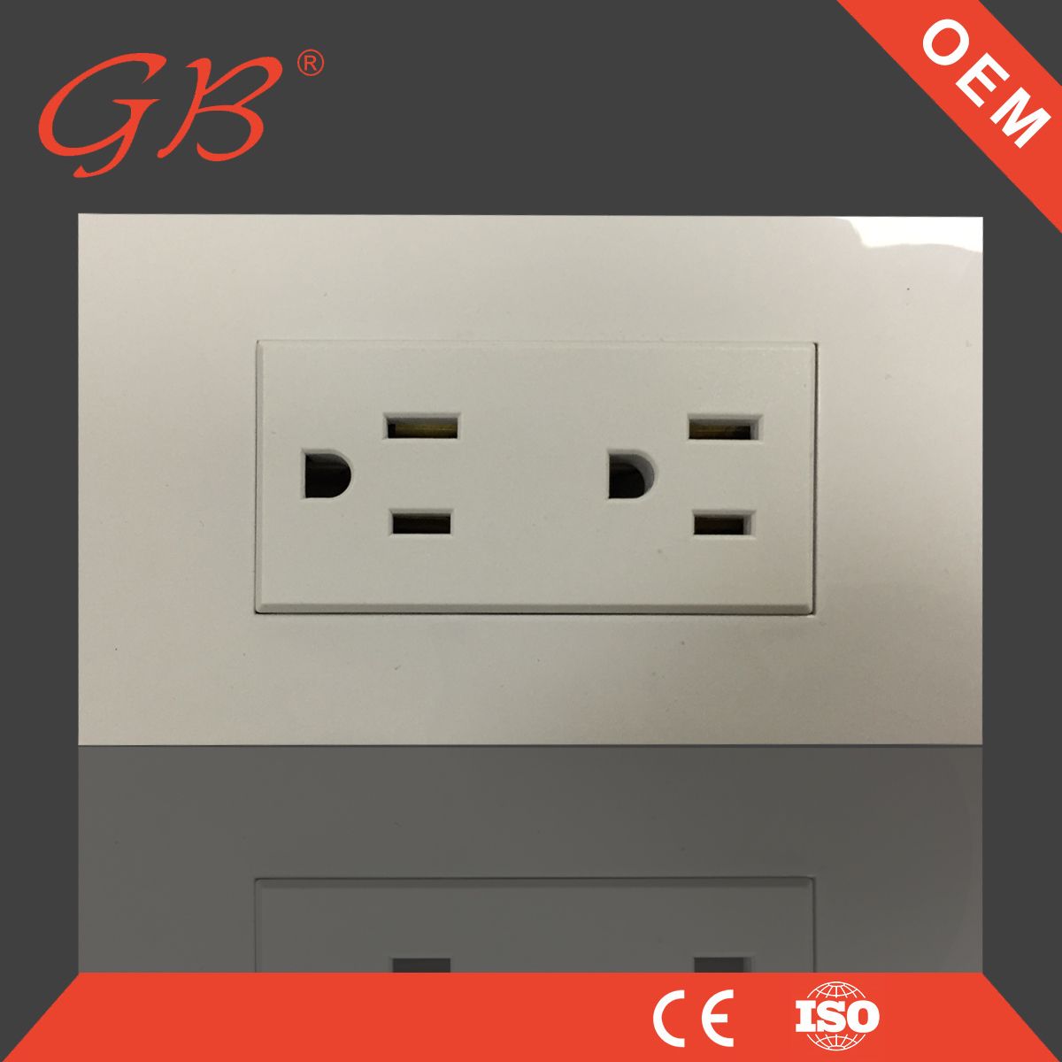 ABS, Copper South American Electric Wall Socket