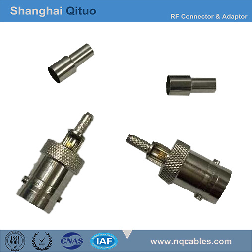 RF Connector BNC Straight Female Jack Crimp (for RG316, RG174 Cable) (BNC-K-C-B-1.5, BNC-KF-C-B-1.5)