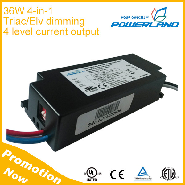 UL Approval 36W 600mA 700mA 800mA 900mA Triac Dimming LED Driver