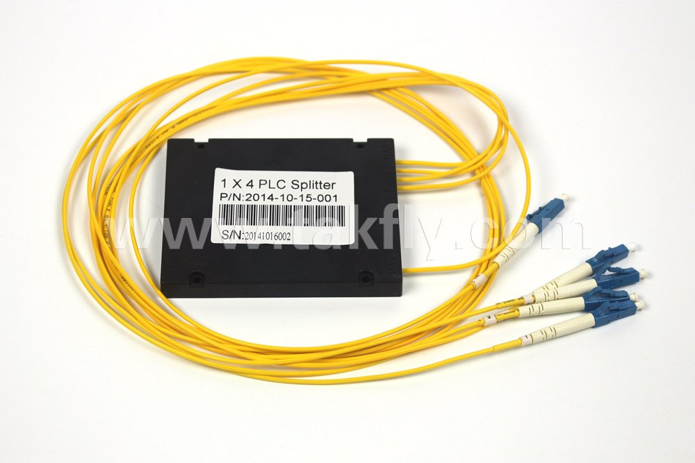 Fiber Optical 1X4 ABS Box PLC Splitter