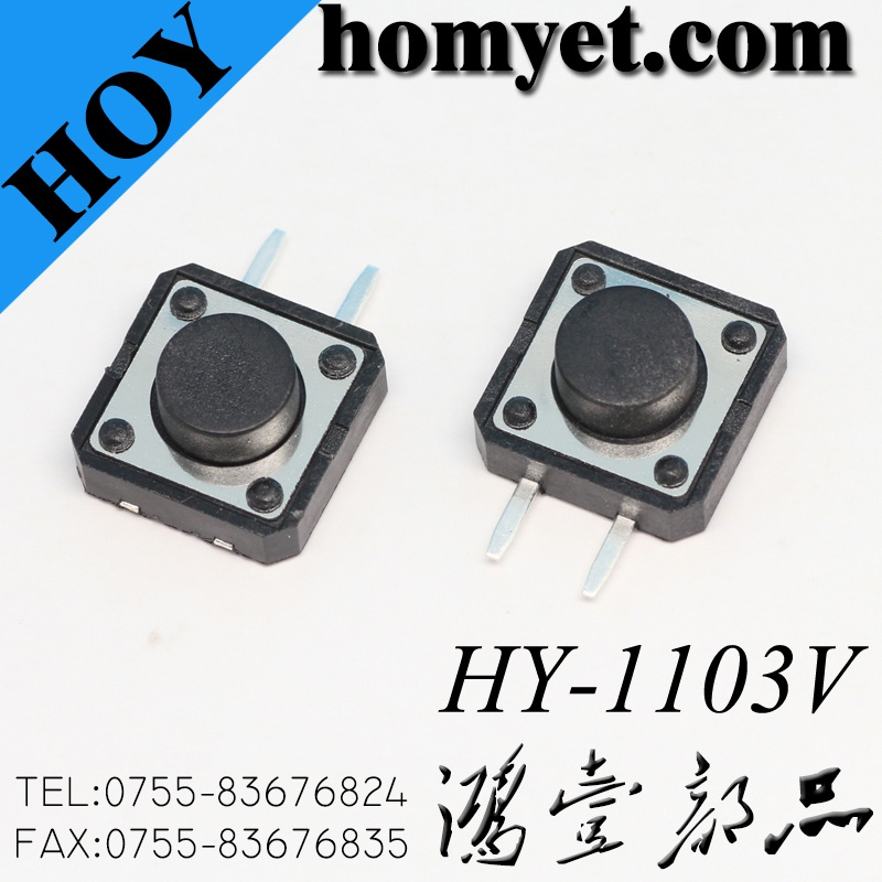 12*12 Right Angle 2pin DIP Push Button Tact Switch