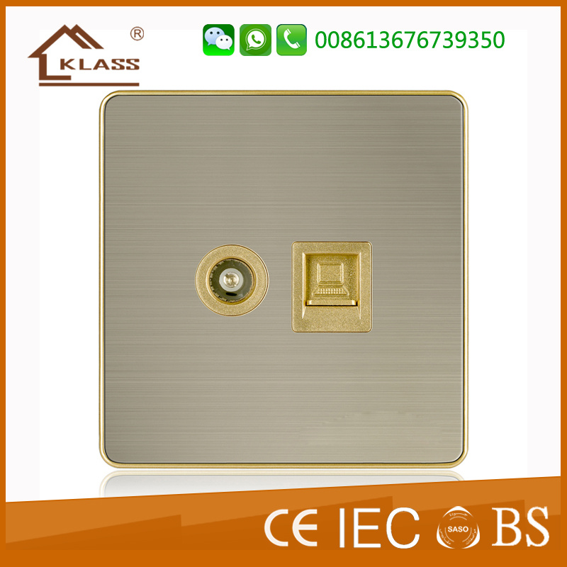 Electrical Wall Switch Socket Tel TV Socket