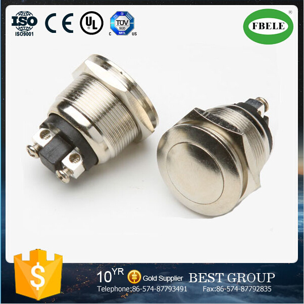 Latching Push Button Switch 19mm Push Button Switch Pin Terminal Push Button Switch (FBELE)