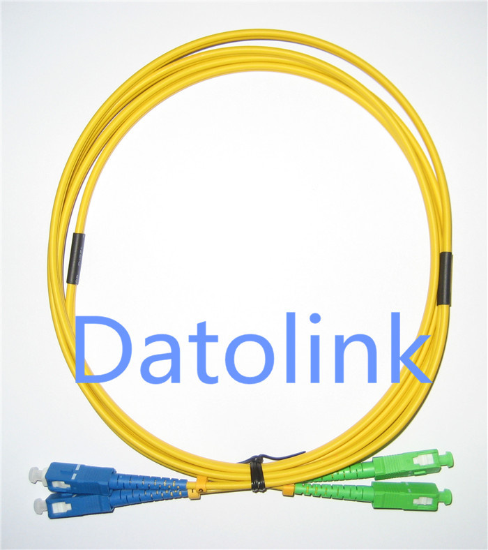 Sc/Upc-Sc/APC Sm Duplex Fiber Optic Patch Cord