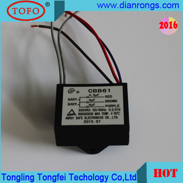 Cbb61 P2 Air Conditioner Capacitor 10UF 350VAC