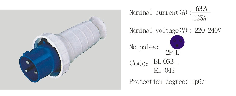PC Plug Socket Coupling (EL-013L-4/EL-023L-4)