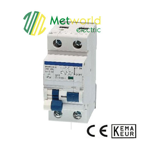 Electronic Type RCCB with Over Current Protection RCBO