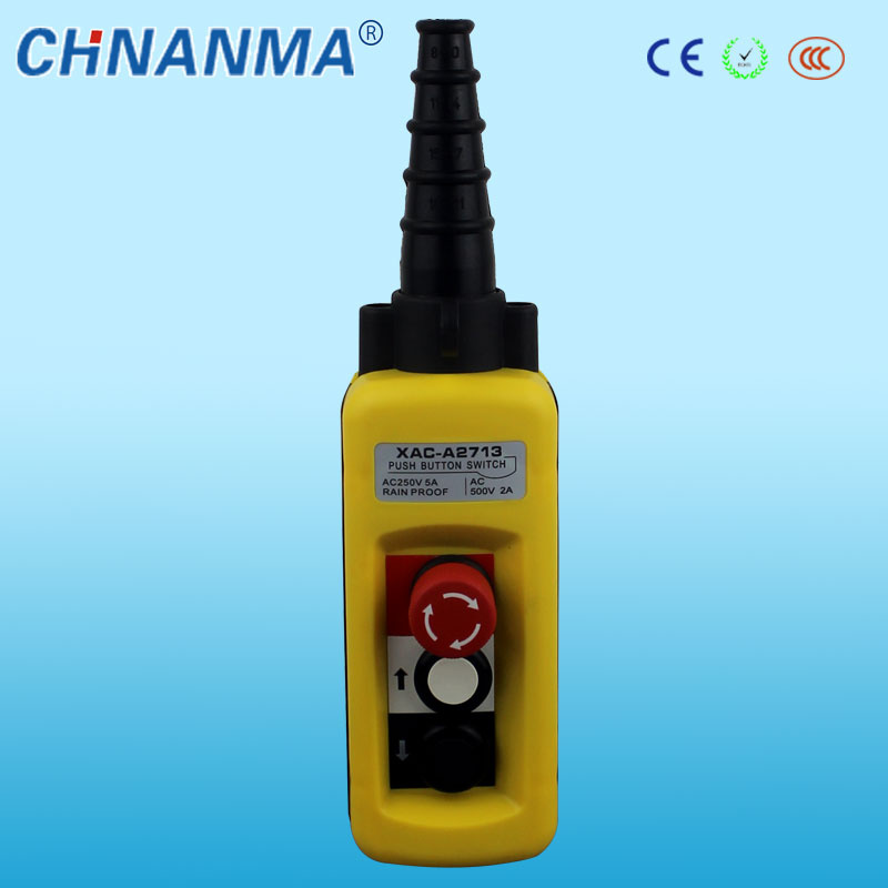Xac-A2713 Rainproof Hoist Push Button Switch for Hoist Crane Control