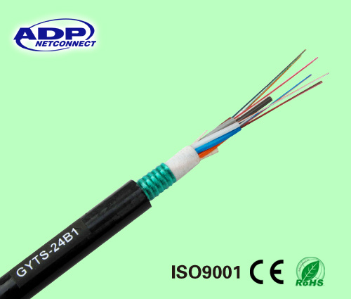 48 Core Single/Multi Mode Direct-Burial Optic Fiber Cable GYTA53