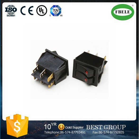 Contacts Rocker Switch 20A 250VAC Point Lamp Switch