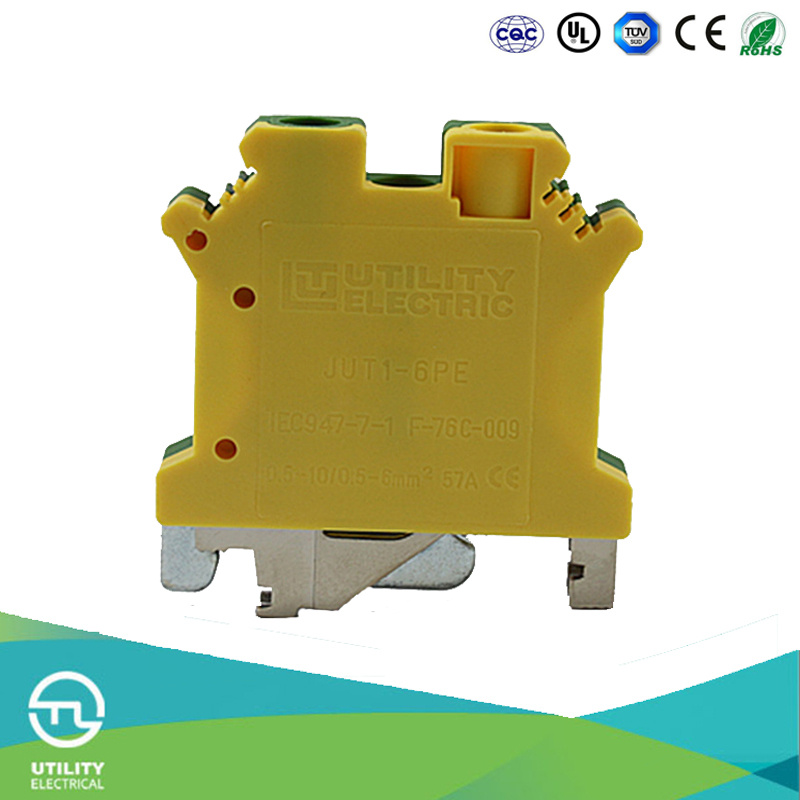 Ground Terminal Block Jut1-6PE Electric Landing Wire Connector