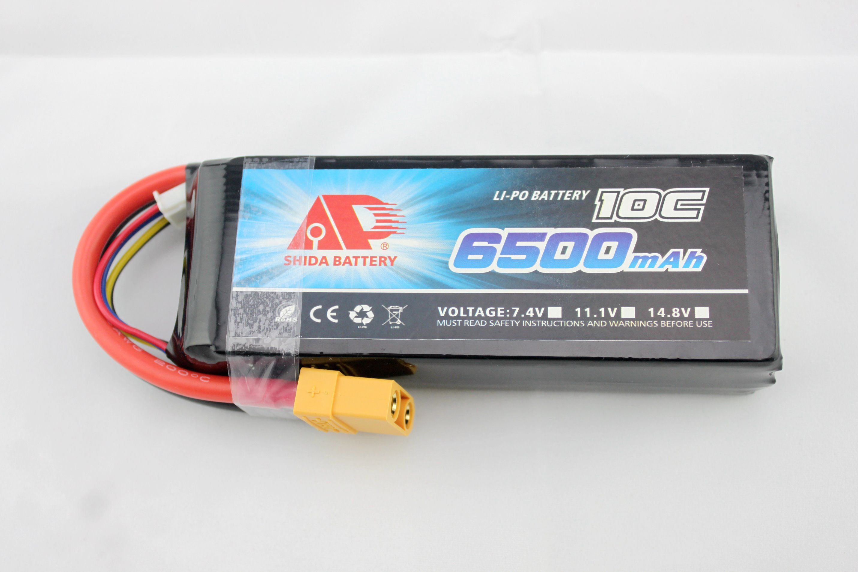 6500mAh 11.1V Lithium Polymer Uav Multicopter Battery