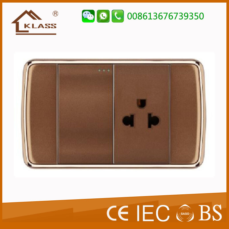 Reliable Quality Good Quality 1lever Switch and 3pin Thailand Socket