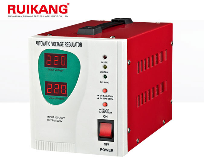 5kw AC Single Phase Digital Display Automatic Voltage Regulator/Stabilizer for Home Appliances
