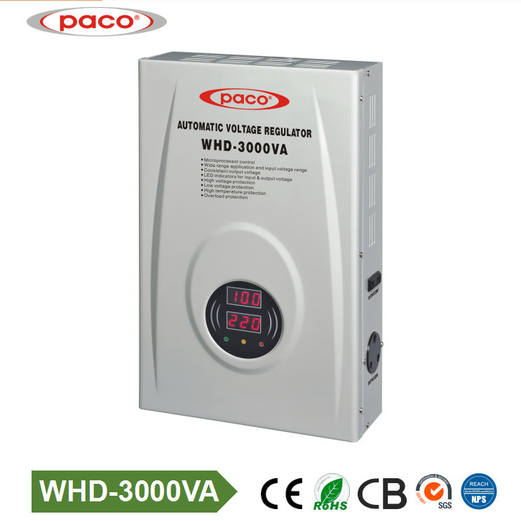 Hot Selling 3000va Wall Mounted Automatic Voltage Stabilizer