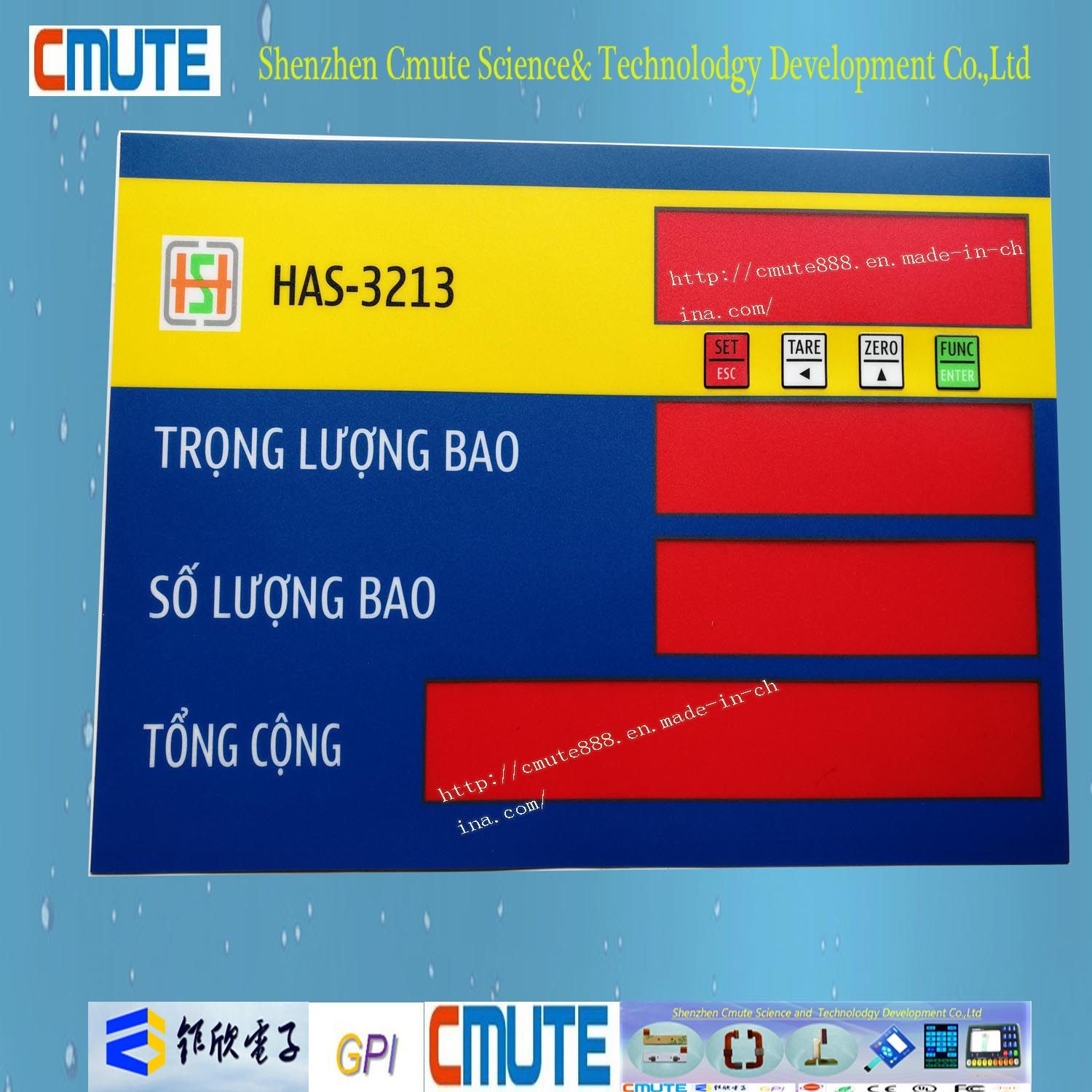 Standard Electronic Scale Use Membrane Control Keyboard