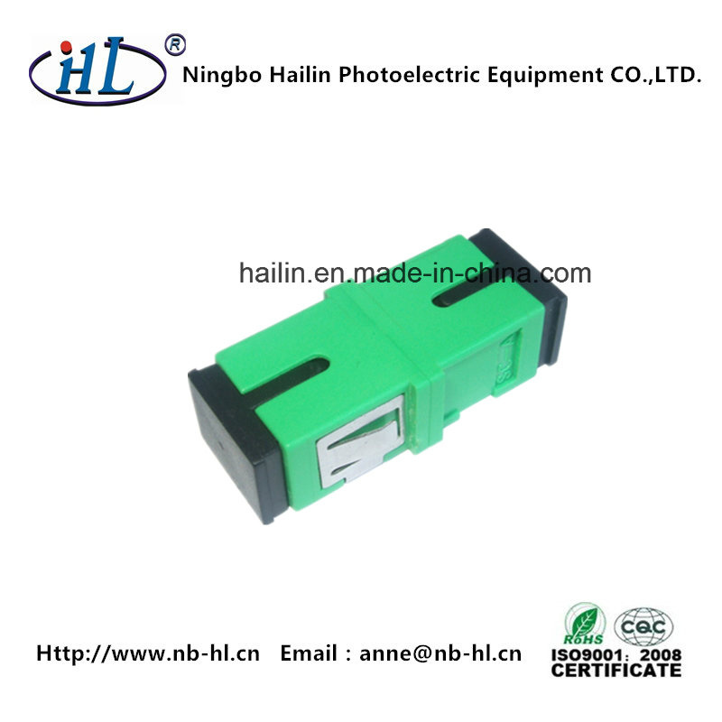 Sc/Sm APC Simplex Fiber Optic Adapter Pei Matal