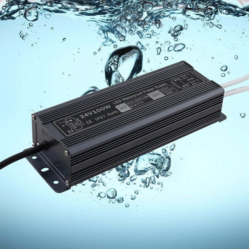 24V 100W IP67 Waterproof LED Power Supply with Ce RoHS