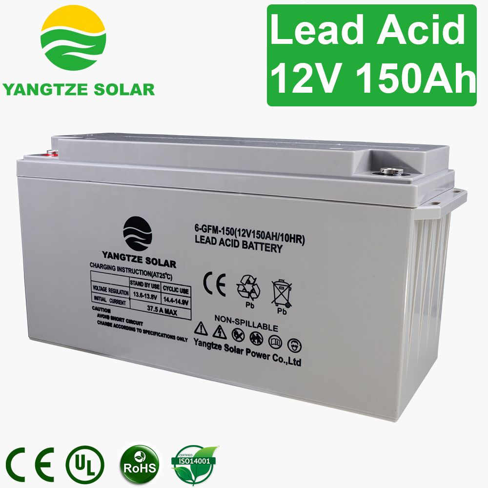 Free Shipping 12V 150ah Solar Panel Battery Backup