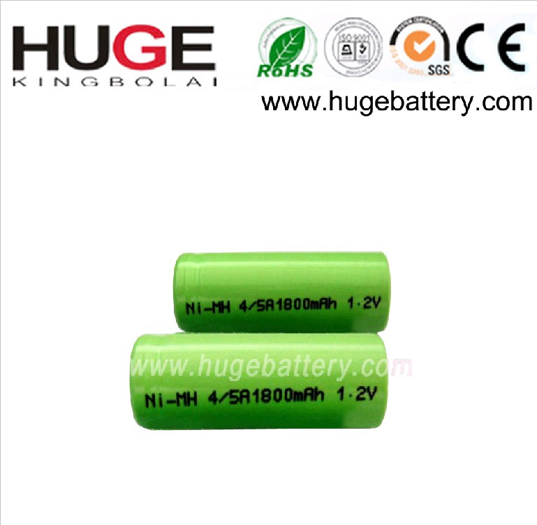 1.2v 4/5A 1800mAh Ni-mh rechargeable battery
