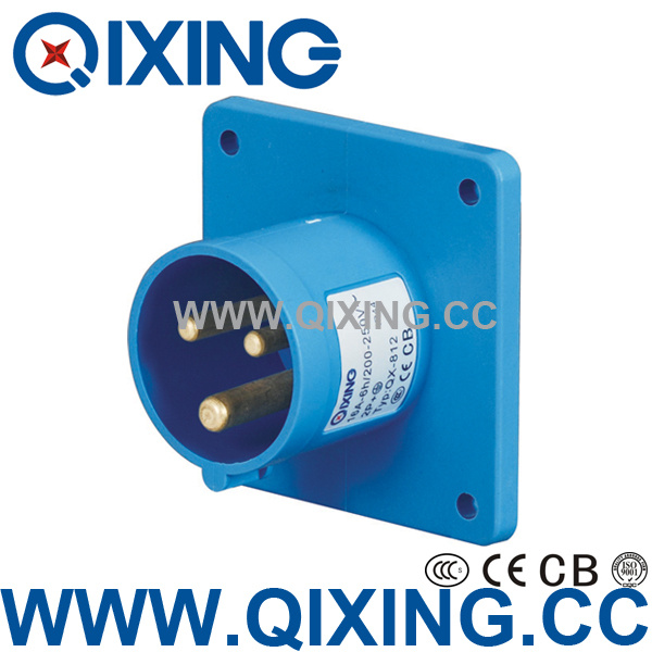 Qixing Panel Mounted Plug IP44 16A 230V 6h 3p