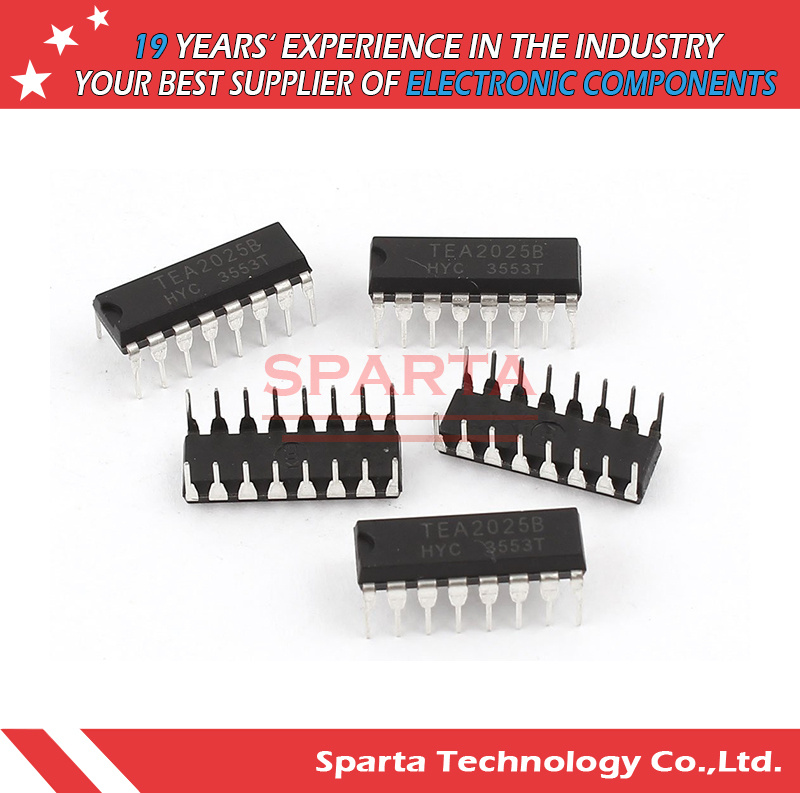 Tea2025b Tea2025 DIP16 Stereo Audio Amplifier Integrated Circuit
