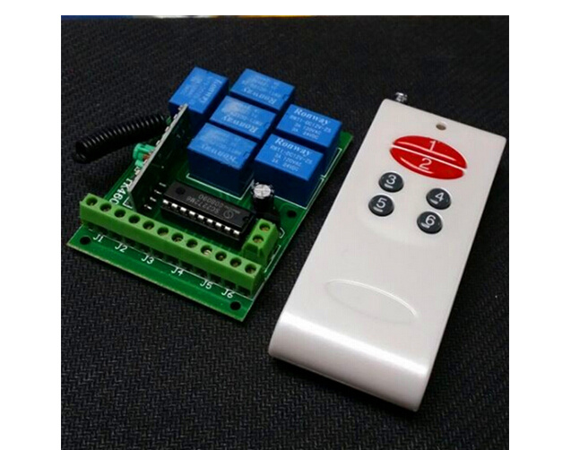 High Power 6 Channels Wireless Remote Control Switch Hf-143
