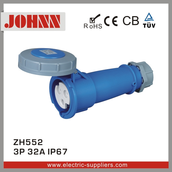 IP67 3p 32A Hot Type Industrial Connector with Ce Certification
