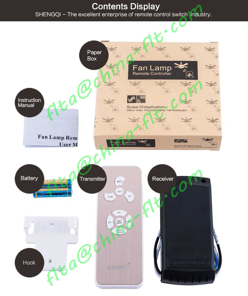 China Fan Light Remote Speed Control Switch F35