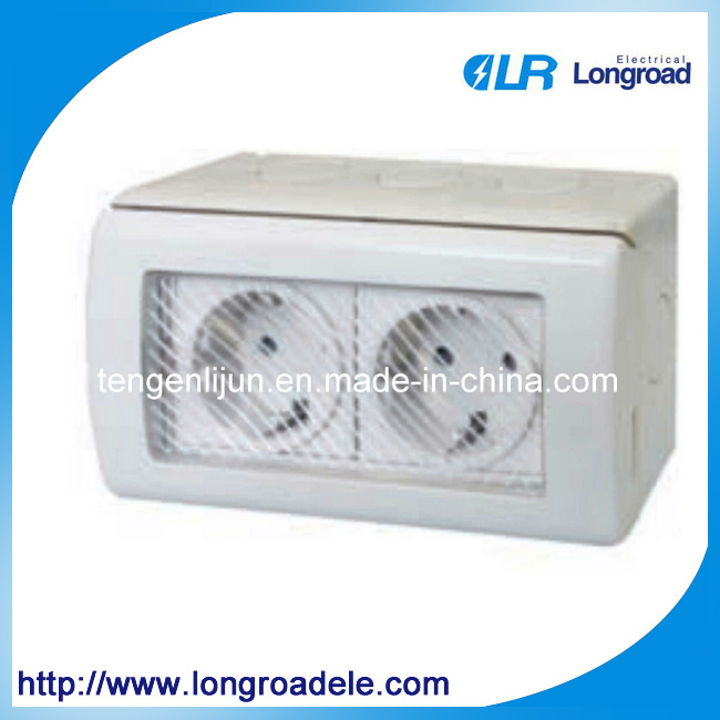 2 Gang Electrical Outlet, Double Socket Outlet