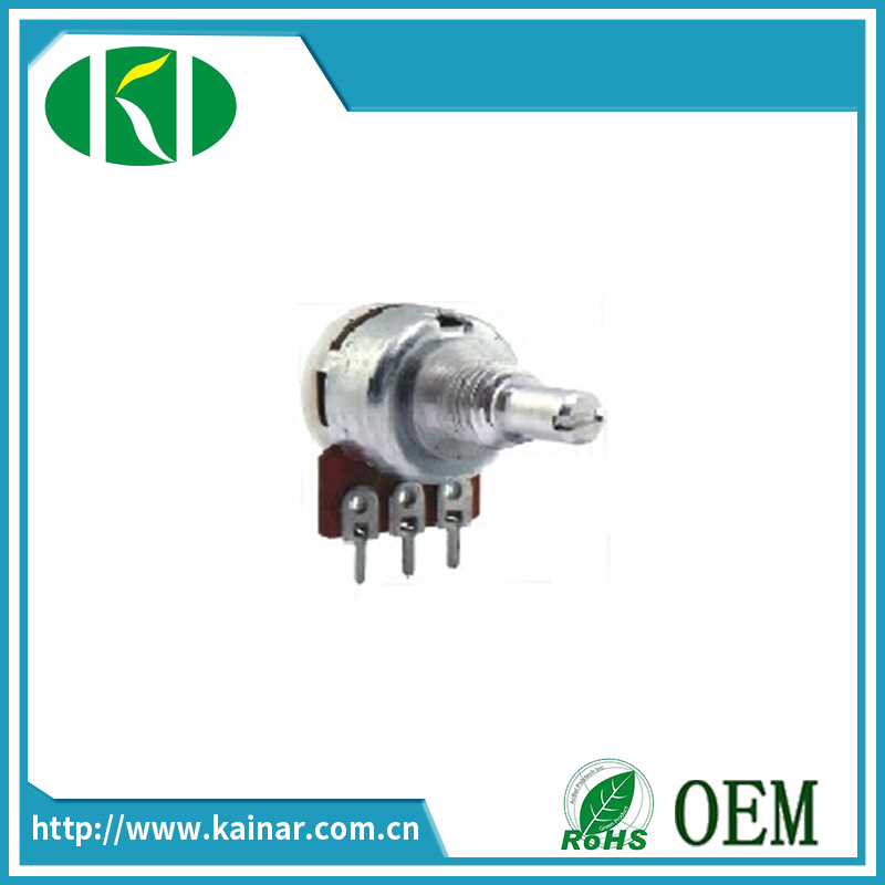 12mm 3 Pins Rotary Potentiometer with Metal Shaft Wh1211-2