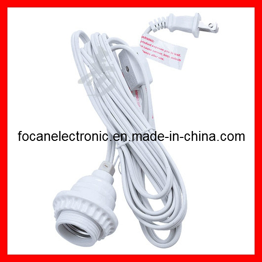 UL Lamp Power Cord with Inline Switch and E26 Lamp Holder for USA /Canada Market