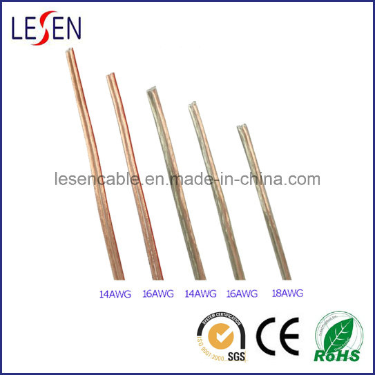 Professional Transparent Speaker Cable with CE Certification