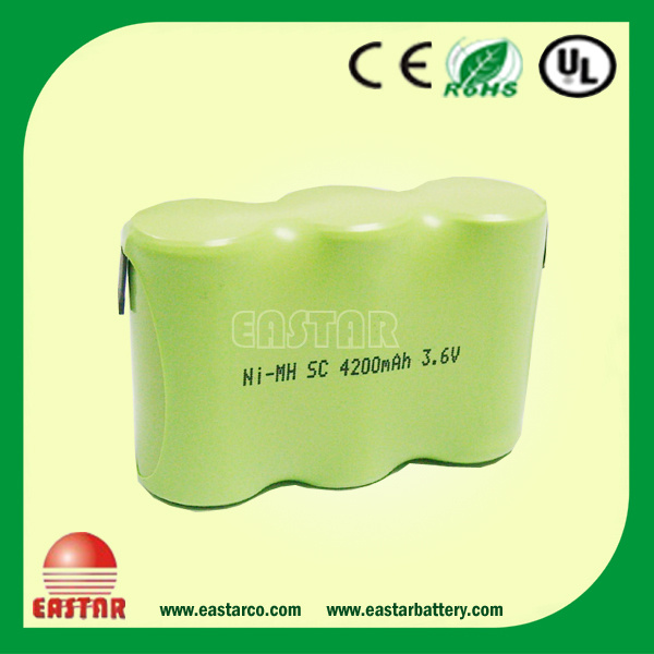 1.2V 4200mAh Sc NiMH Battery Pack for Walking Robot From China
